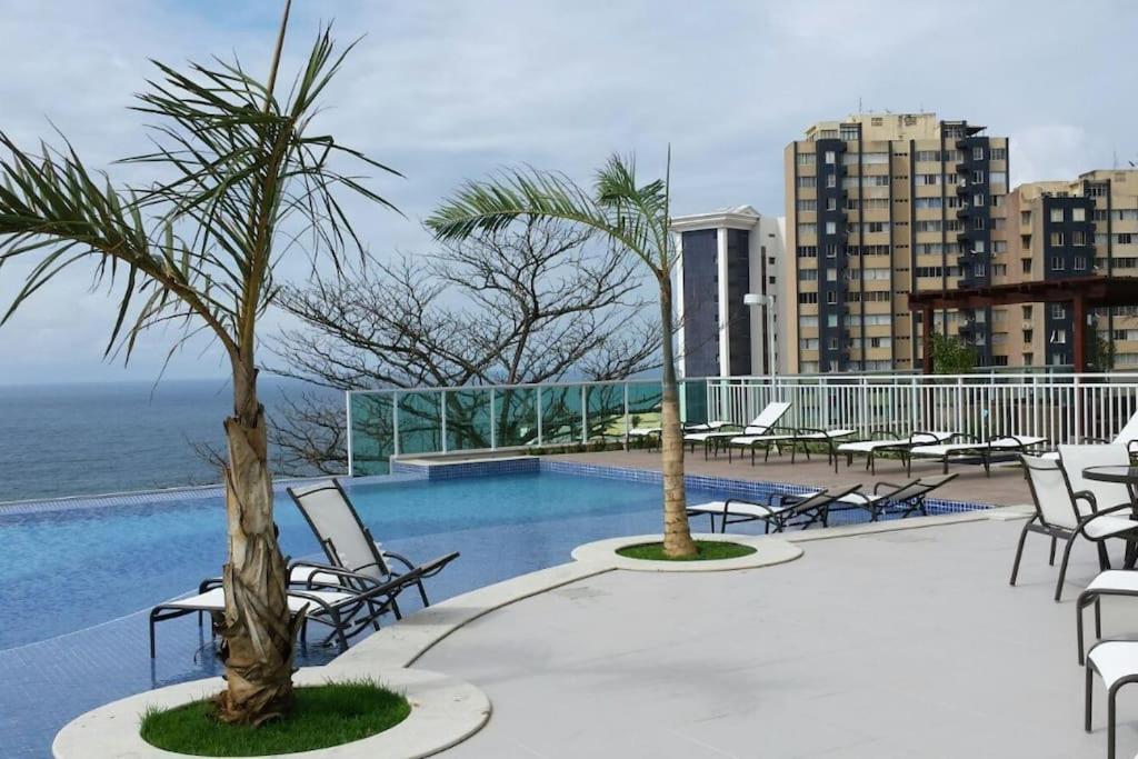 Vista Mar Nascente, Dois Quartos, Novo, No Melhor Do Rio Vermelho, Condominio Club, 1103 Salvador Exterior foto